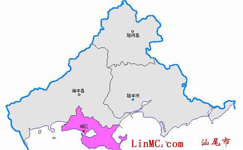 汕尾地图标注
