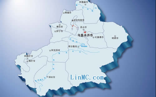 新疆地图制作