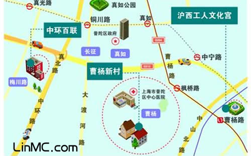 上海地图标注