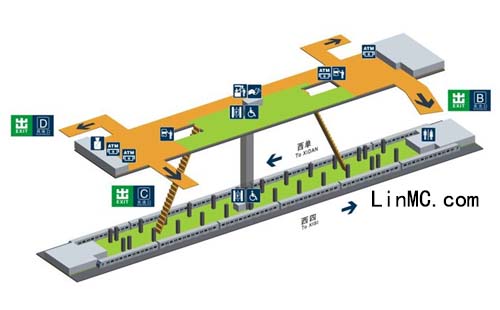 地铁车站立体图